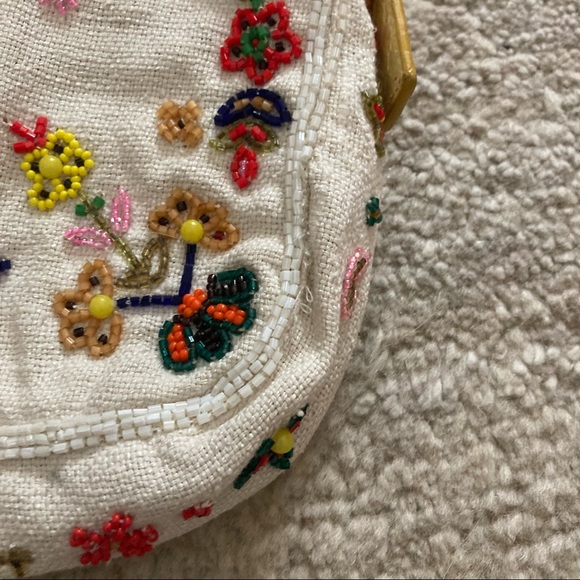 🚫SOLD🚫 AUTH FENDI BEADED COTTON LINEN SNAKE BAGUETTE BAG SEX & THE CITY!! - Picture 16 of 16